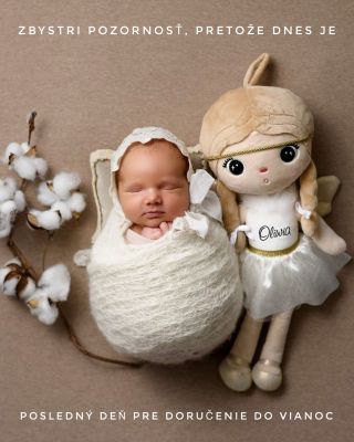 (posledný deň) Zajtra bude neskoro a dnes je posledný deň, kedy si môžete objednať personalizovanú bábiku alebo ruksak....